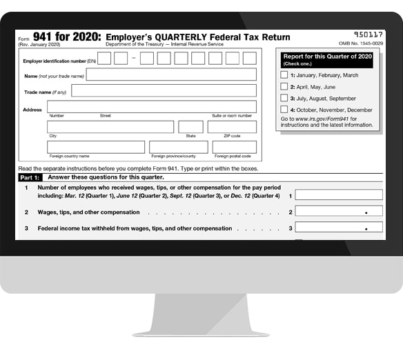 File Form 941 Electronically for 2020